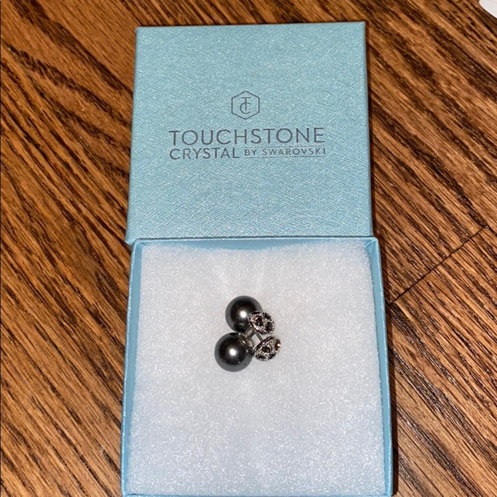 Touchstone Front And Back Earrings Nib - image 1